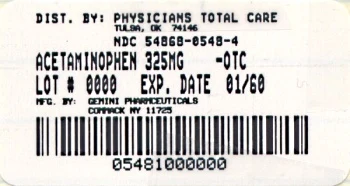 Acetaminophen 포장