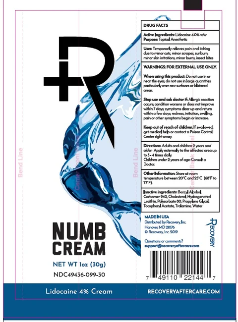 Recovery Numb 포장