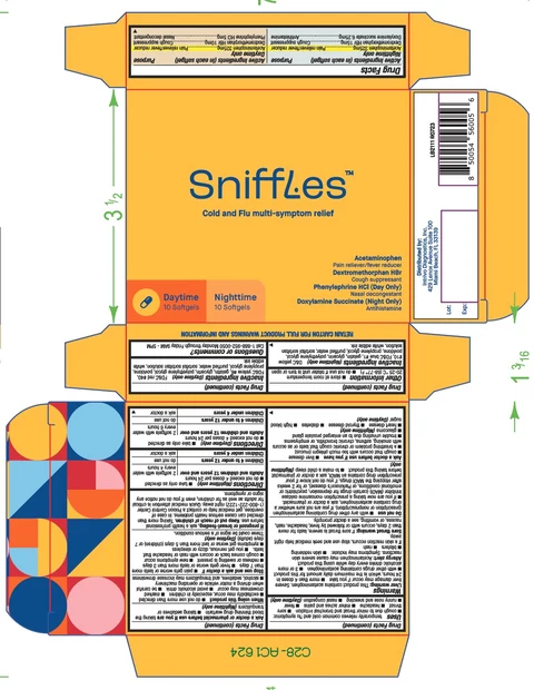 Day and Night Multi Symptom Cold and Flu Relief 포장