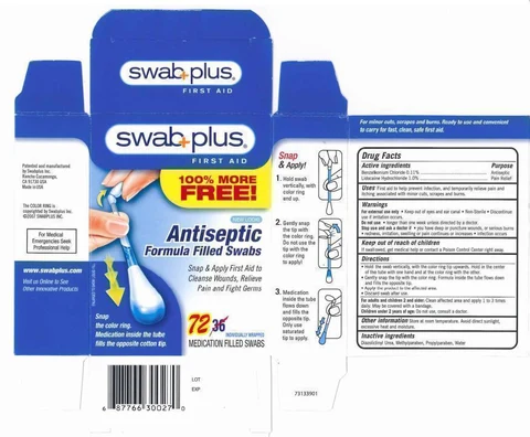 Antiseptic Formula Filled Swab 포장