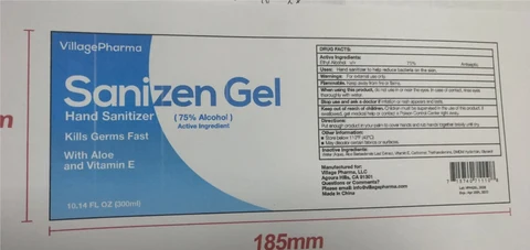 Hand Sanitizer packaging