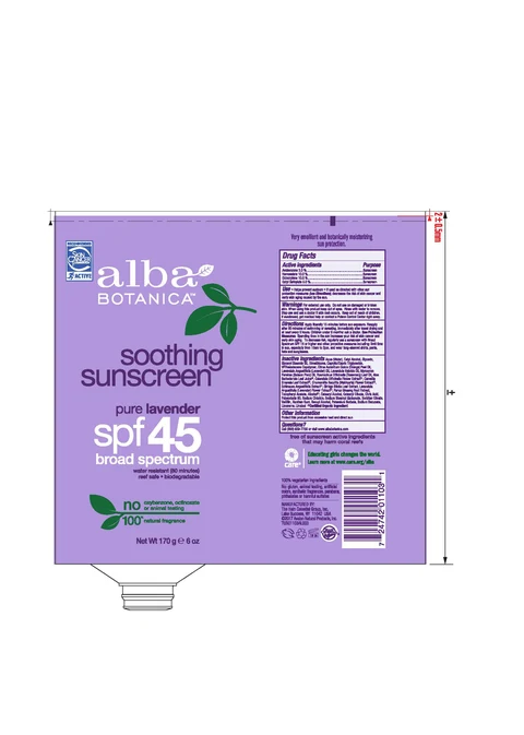 Alba Botanica Pure Lavender Sunscreen SPF45 포장
