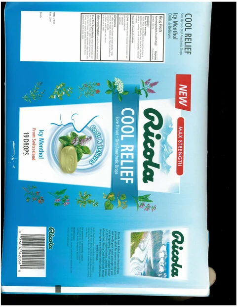 COOL RELIEF ORAL ANESTHETIC packaging