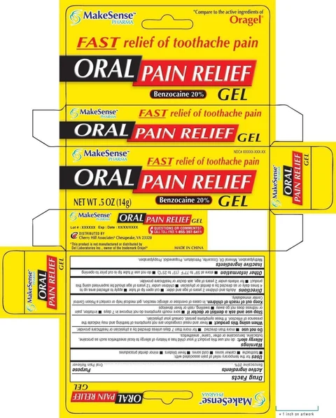 MAKESENSEPain Relief packaging