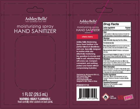 AshleyBelle Moisturizing Hand Sanitizer Cherry Berry 포장