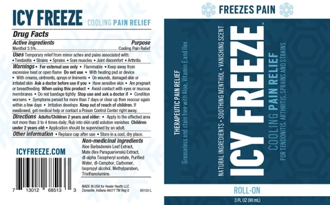 Principal Display Panel - Icy Freeze 3oz Roll On
