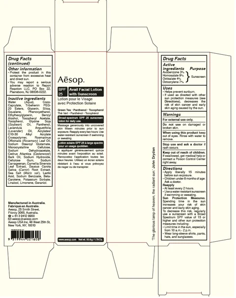 Avail Facial Sunscreen SPF 25 포장