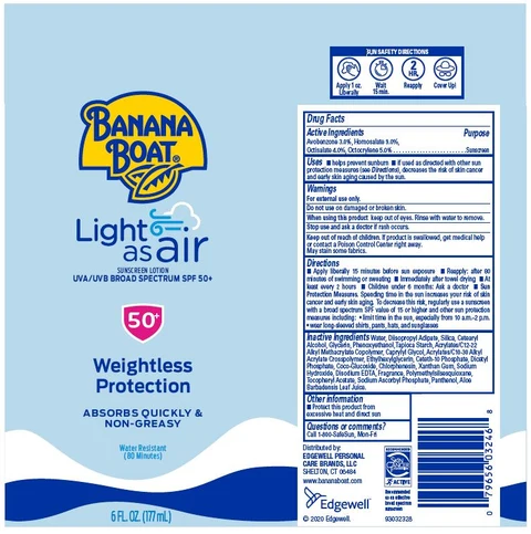 Banana Boat 포장