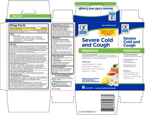 Quality Choice Nighttime Severe Cold and CoughHoney Lemon infused with Chamomile and White Tea Flavors 포장