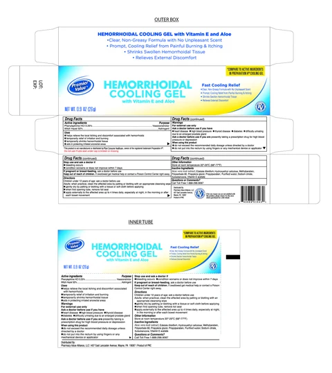 Hemorroidal Cooling gel 포장