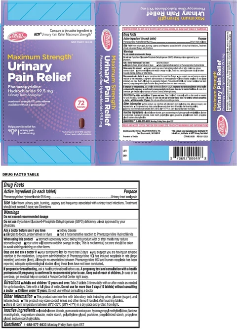 RIGHT REMEDIES Maximum Strength Urinary Pain Relief 포장