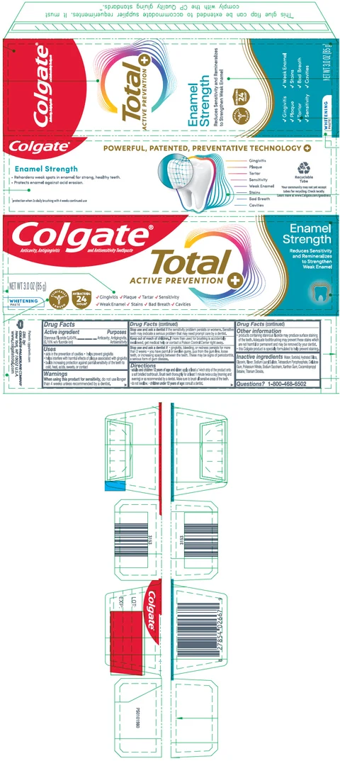 Colgate Total Enamel Strength 포장