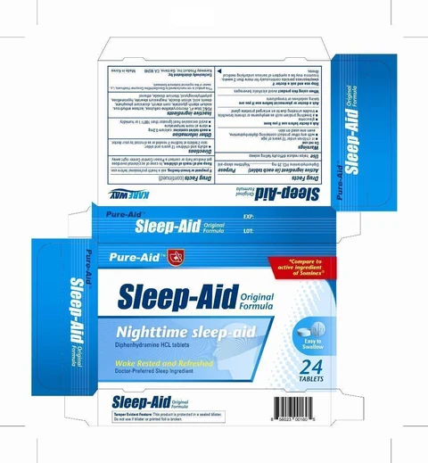 Sleep Aid packaging