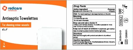 Redicare Antiseptic Towelettes 포장