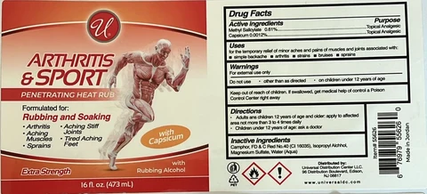 Universal ARTHRITIS and SPORT 포장