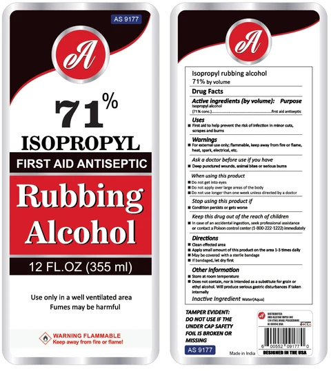 71% ISOPROPYL Rubbing Alcohol 포장