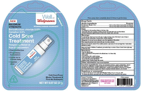Walgreens Cold Sore Treatment packaging