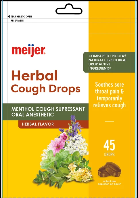 Herbal Cough Drops 포장