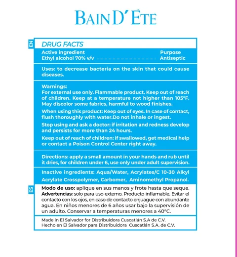 Bain DEte Gallon Hand Sanitizer 포장