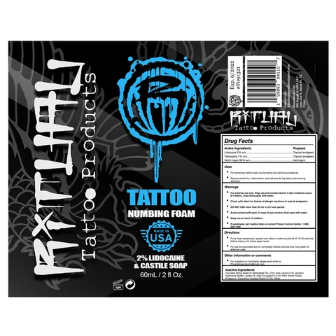 Ritual Tattoo Reveal Foam packaging