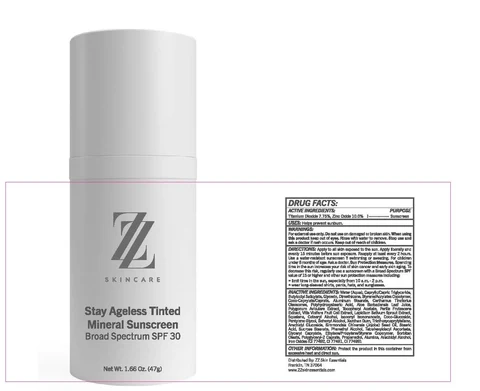Stay Ageless Tinted Mineral Sunscreen Broad Spectrum SPF 30 packaging