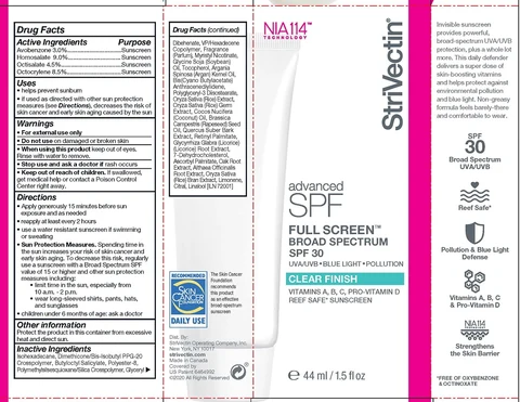 StriVectin Advanced SPF Full ScreenClear Finish packaging