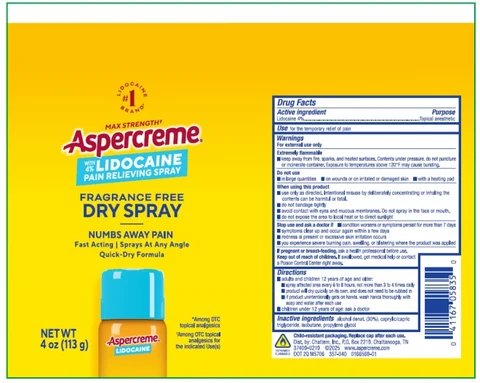 Aspercreme with Lidocaine Dry 포장