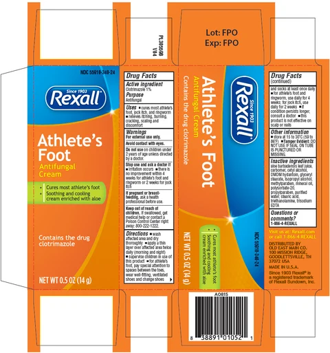 Rexall Athletes Foot packaging