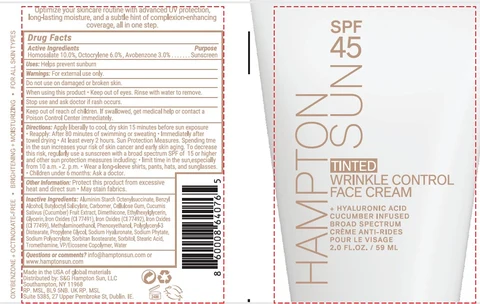 Hampton Sun SPF 45 Tinted Face packaging