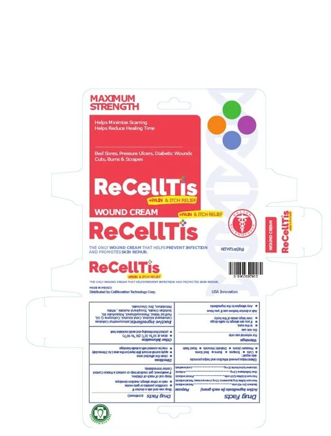 ReCellTisWound Cream 포장