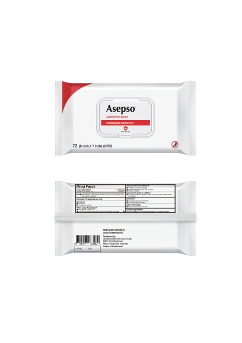 Antiseptic Wipes 포장