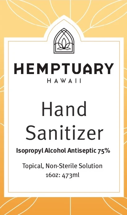 Hemptuary Hawaii Hand Sanitizer 16 oz 포장
