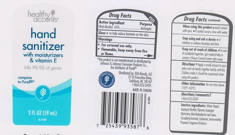 Hand Sanitizer packaging