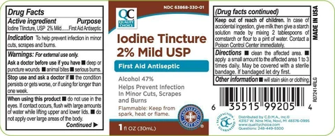 Quality Choice Iodine Tincture Mild 포장