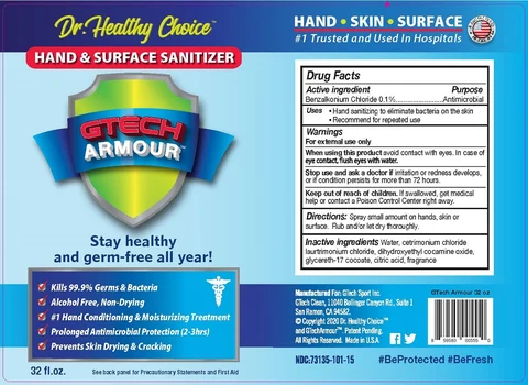 DR. HEALTHY CHOICE HAND SANITIZER 포장