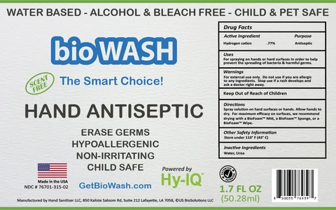 BioWash Hand Antiseptic 포장