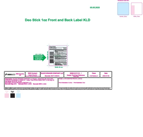 Suave Antiperspirant Deodorant Powder Blossom 포장