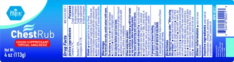 Chest Rub packaging