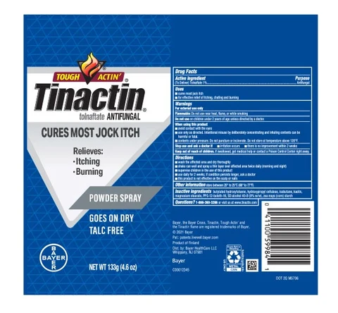TinactinJock Itch packaging