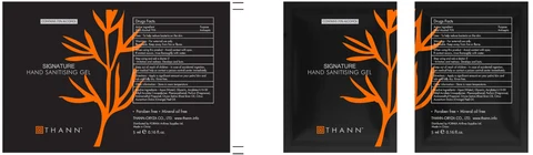 Thann Signature Hand Sanitising packaging
