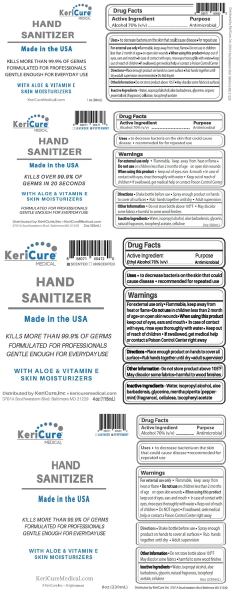 KeriCure Hand Sanitizer 포장