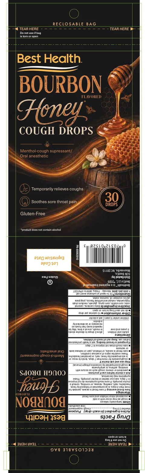Best Health Bourbon Honey Cough Drops 포장