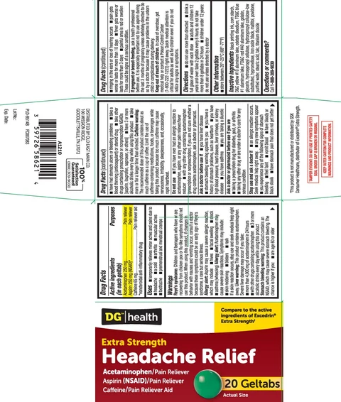 Headache ReliefExtra Strength packaging