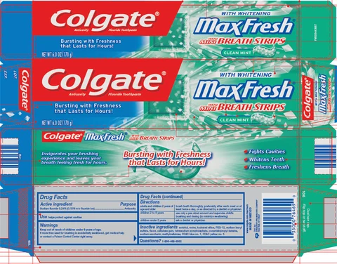 Colgate Max Fresh Clean Mint 포장