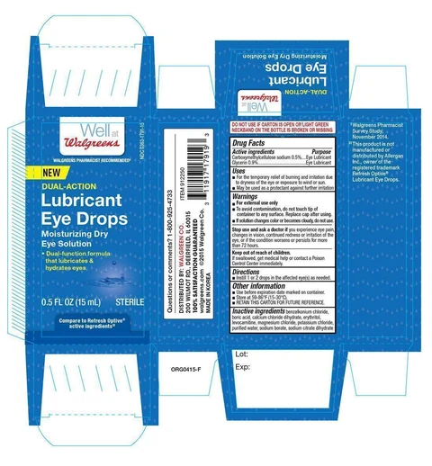Walgreens Lubricant Eye packaging