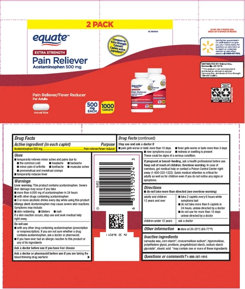 equate pain reliever packaging