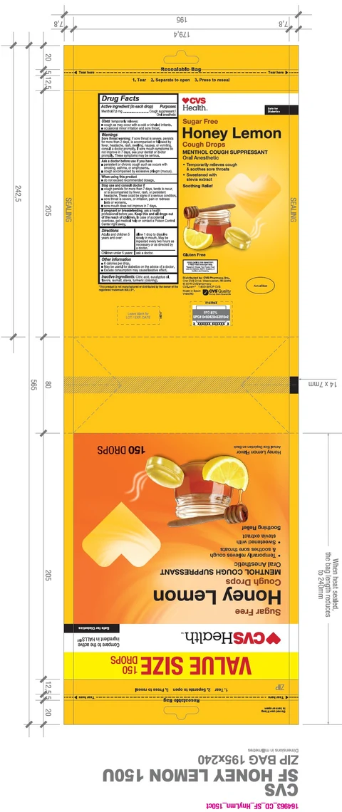 Honey Lemon Cough Drops 포장