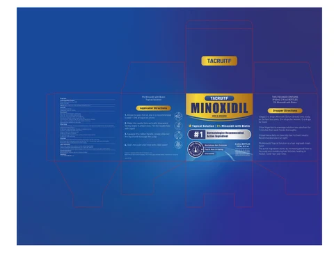 Tacruitf 5% minoxidil with biotin topical solution 포장