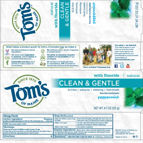 Clean and Gentle Peppermint 포장
