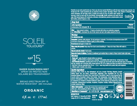 Soleil ToujoursSPF 15 Sheer Sunscreen packaging